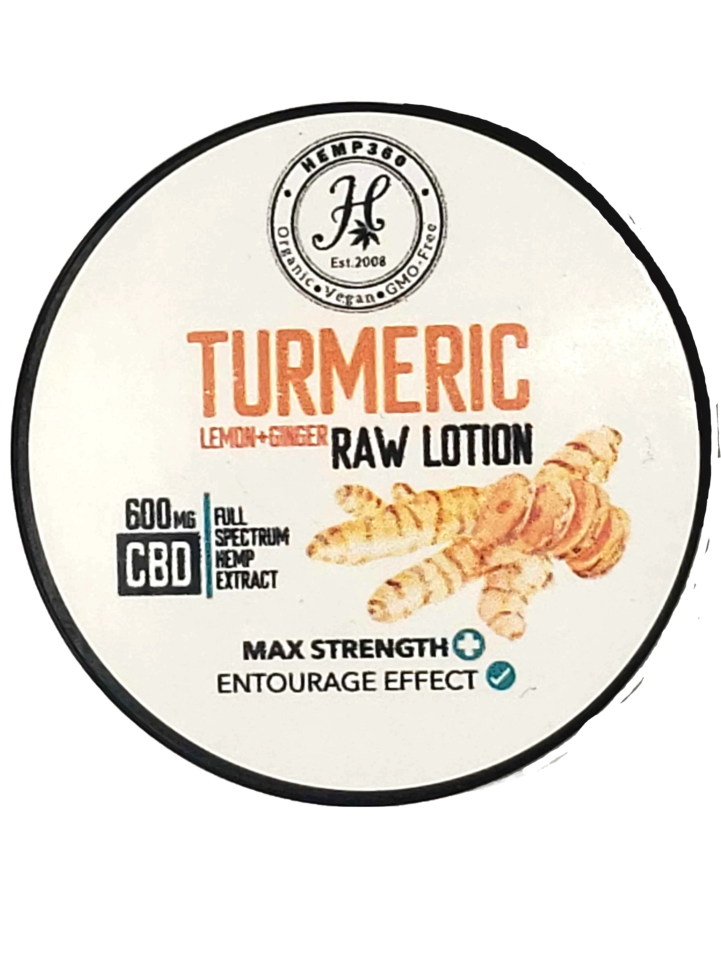 Turmeric Raw Lotion 600mg Full Spectrum CBD .5oz