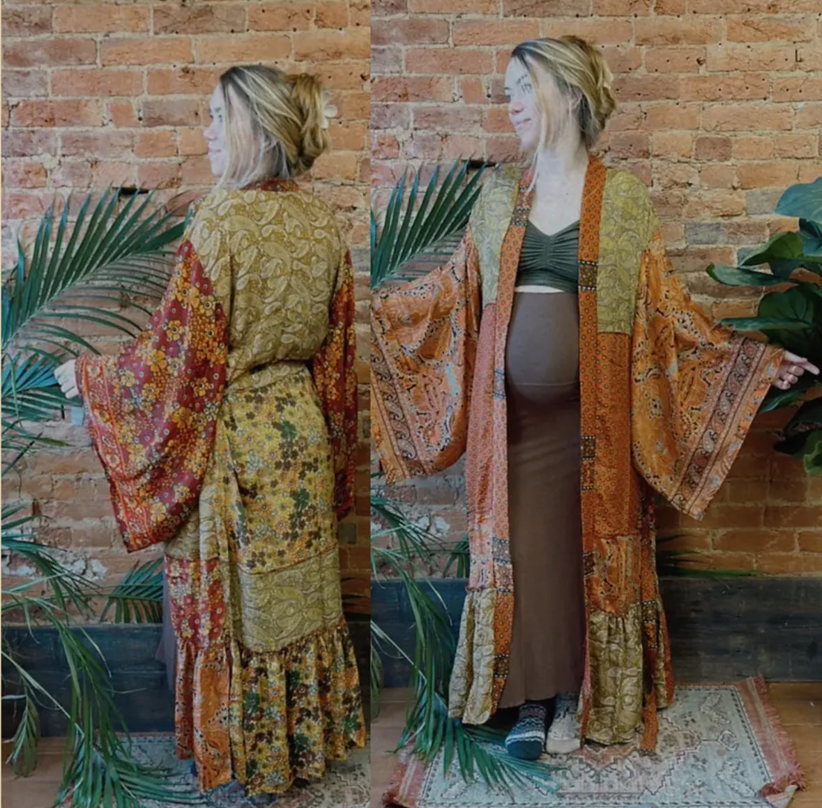 Patchwork Kimono Robe Duster