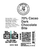 70% Cacao Dark Chocolate Bite - 100mg CBD, 3mg THC