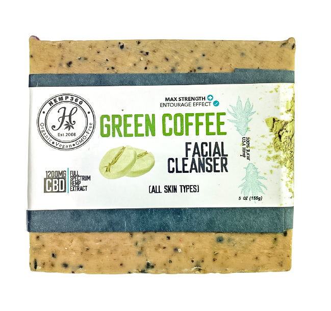 Green Coffee Facial Cleanser - 1200mg CBD