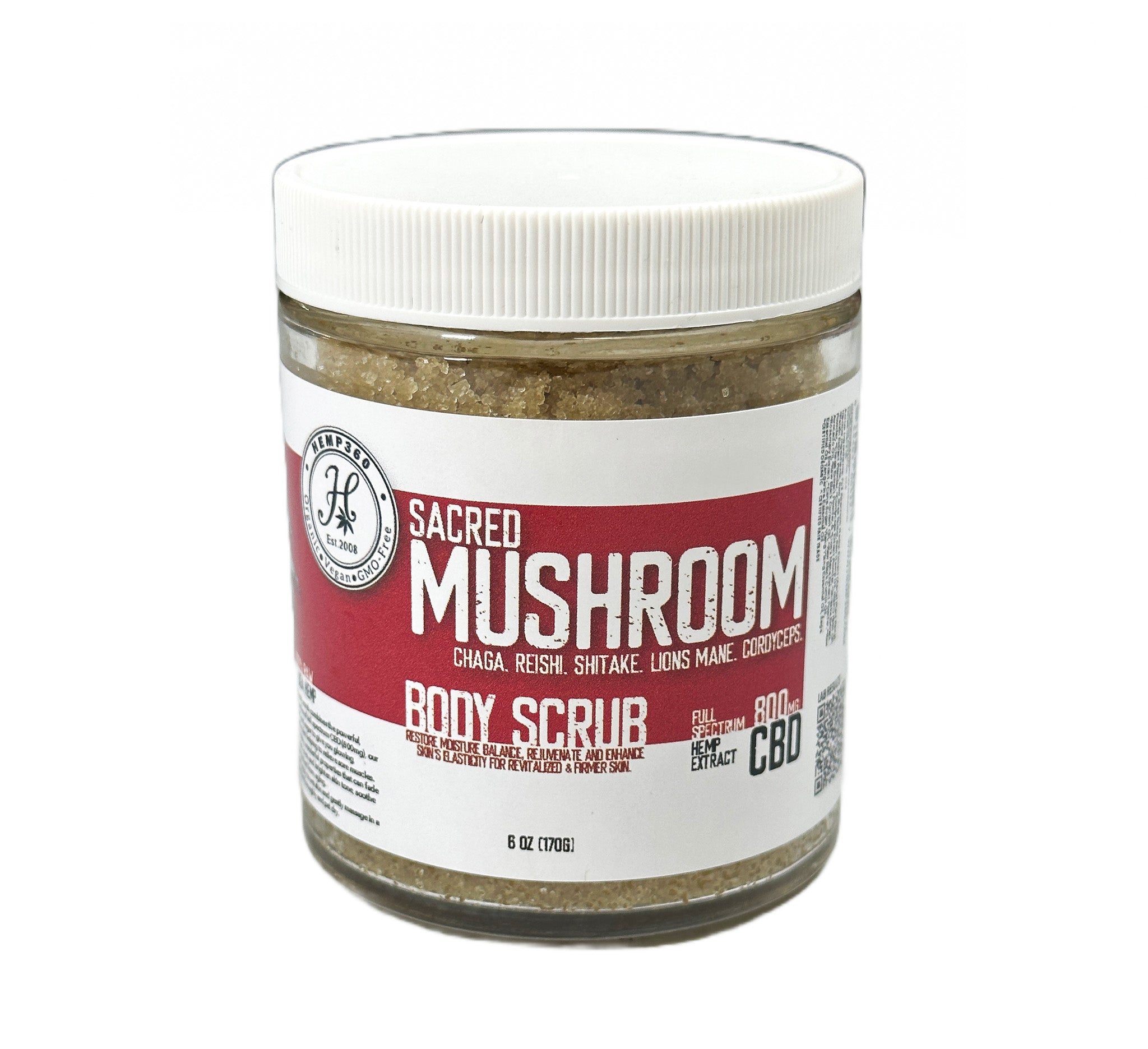 CBD Sacred Mushroom Body Scrub