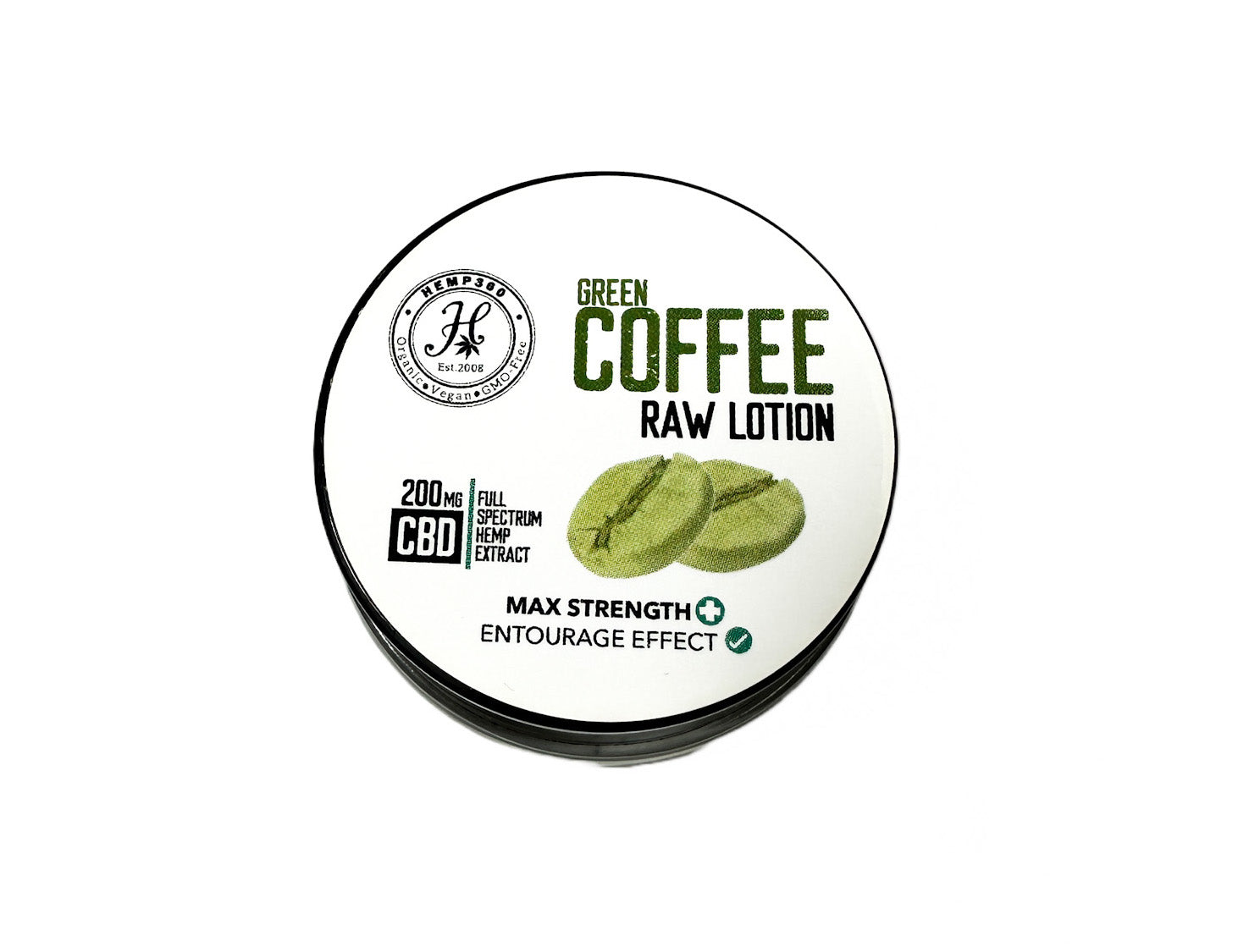 Green Coffee Raw Lotion 200mg Full Spectrum CBD - 0.15 ounce