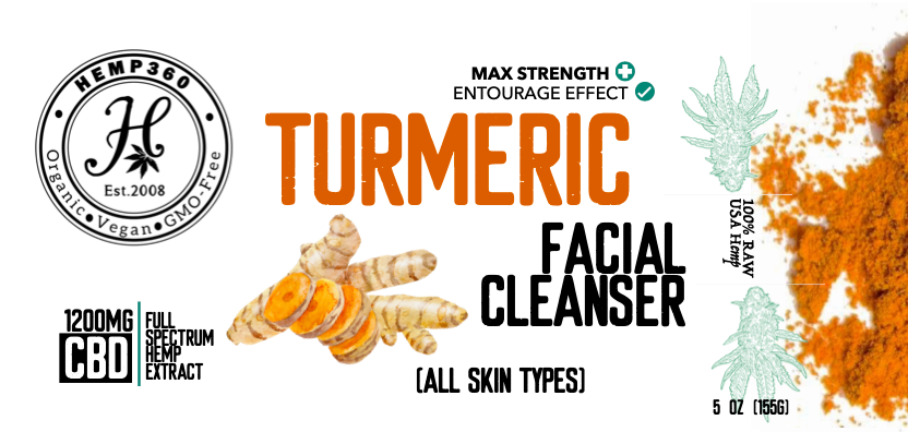 Turmeric Facial Cleanser - 1200mg CBD